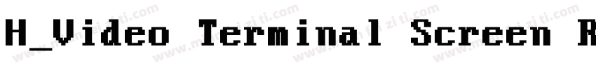 H_Video Terminal Screen Regular字体转换
